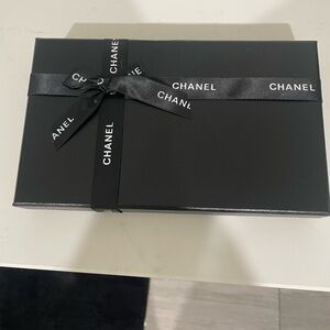CHANEL Elegant Black Box with Ribbon